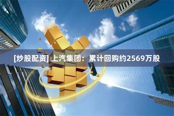 [炒股配资] 上汽集团：累计回购约2569万股