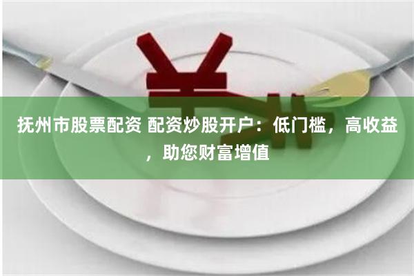 抚州市股票配资 配资炒股开户：低门槛，高收益，助您财富增值